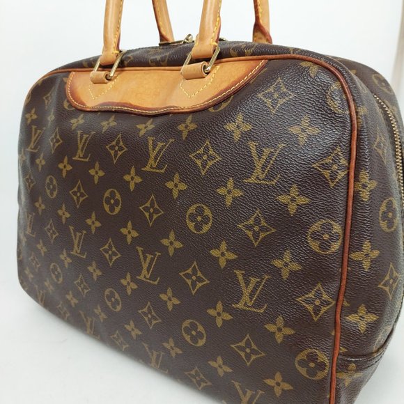 SOLD Louis Vuitton Deauville Brown Monogram Canvas Bag - Picture 5 of 16